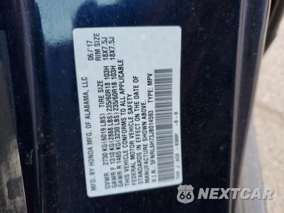Zdjęcie 14 z 16 samochodu: 2018 HONDA ODYSSEY EXL VIN:5FNRL6H73JB014593 - miniatura