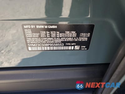 Zdjęcie 13 z 13 samochodu: 2023 BMW XM VIN:5YM23CS08P9S58553 - miniatura