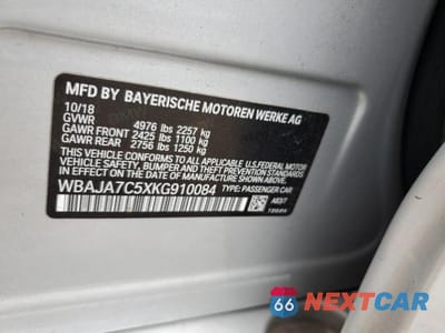 Zdjęcie 12 z 12 samochodu: 2019 BMW 530 XI VIN:WBAJA7C5XKG910084 - miniatura