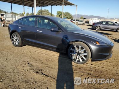 Czwarte zdjęcie samochodu z boku: 2024 TESLA MODEL 3 VIN:5YJ3E1EA8RF751612 - miniatura