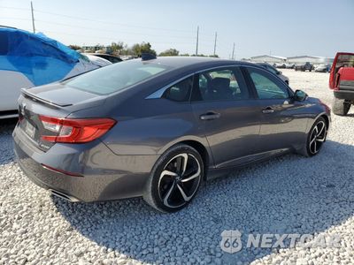 Trzecie zdjęcie samochodu z tyłu: 2019 HONDA ACCORD SPORT VIN:1HGCV1F36KA162560 - miniatura