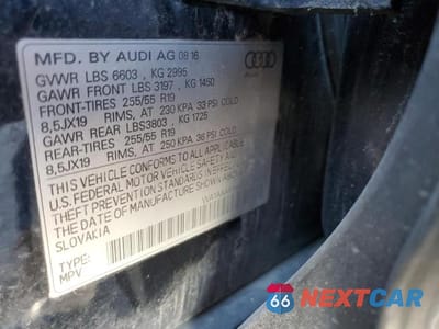 Zdjęcie 13 z 13 samochodu: 2017 AUDI Q7 PREMIUM VIN:WA1AAAF74HD027759 - miniatura