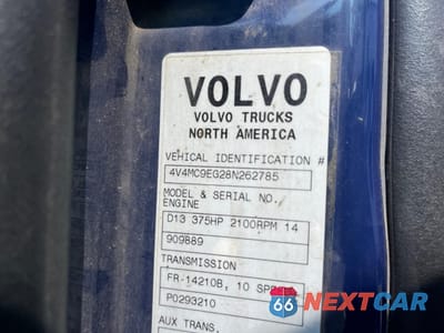 Zdjęcie 10 z 10 samochodu: 2008 VOLVO VN VNM VIN:4V4MC9EG28N262785 - miniatura