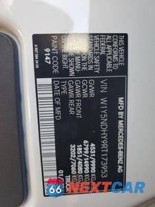 Zdjęcie 13 z 13 samochodu: 2024 MERCEDES-BENZ SPRINTER 3500 VIN:W1Y5NDHY9RT173953 - miniatura