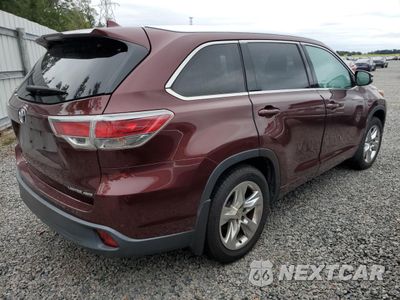 Trzecie zdjęcie samochodu z tyłu: 2014 TOYOTA HIGHLANDER LIMITED VIN:5TDDKRFHXES066931 - miniatura