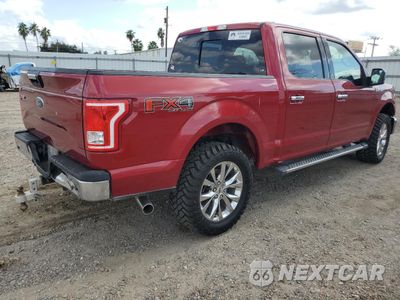 Trzecie zdjęcie samochodu z tyłu: 2017 FORD F150 SUPERCREW VIN:1FTEW1EF0HKD17574 - miniatura