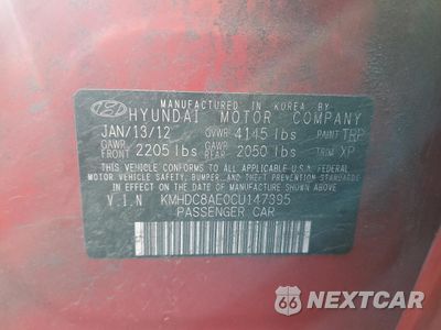 Zdjęcie 12 z 12 samochodu: 2012 HYUNDAI ELANTRA TOURING GLS VIN:KMHDC8AE0CU147395 - miniatura