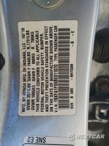 Zdjęcie 14 z 14 samochodu: 2011 HONDA CIVIC LX VIN:19XFA1F55BE011070 - miniatura