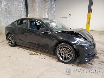Czwarte zdjęcie samochodu z boku: 2022 TESLA MODEL 3 VIN:5YJ3E1EA0NF369245 - miniatura