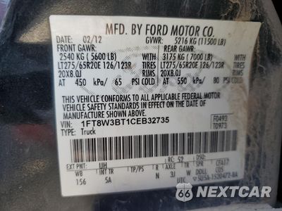 Zdjęcie 13 z 13 samochodu: 2012 FORD F350 SUPER DUTY VIN:1FT8W3BT1CEB32735 - miniatura