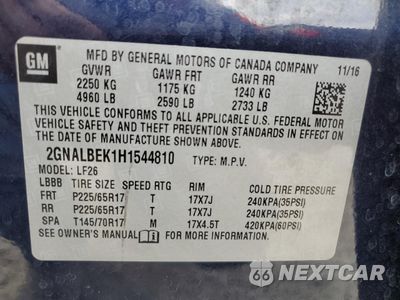 Zdjęcie 15 z 15 samochodu: 2017 CHEVROLET EQUINOX LS VIN:2GNALBEK1H1544810 - miniatura