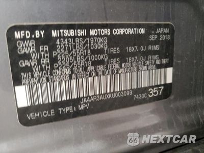 Zdjęcie 13 z 13 samochodu: 2019 MITSUBISHI OUTLANDER SPORT ES VIN:JA4AR3AUXKU003099 - miniatura