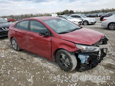 Czwarte zdjęcie samochodu z boku: 2021 HYUNDAI IONIQ BLUE VIN:KMHC65LC2MU245195 - miniatura