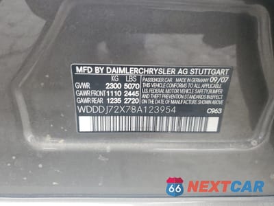 Zdjęcie 12 z 12 samochodu: 2008 MERCEDES-BENZ CLS 550 VIN:WDDDJ72X78A123954 - miniatura