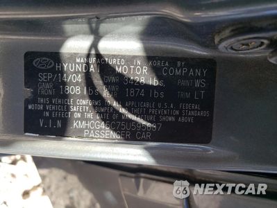 Zdjęcie 12 z 12 samochodu: 2005 HYUNDAI ACCENT GL VIN:KMHCG45C75U595637 - miniatura