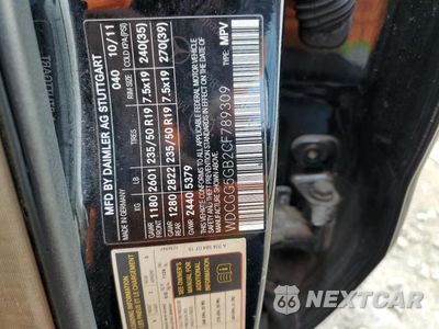 Zdjęcie 13 z 13 samochodu: 2012 MERCEDES-BENZ GLK 350 VIN:WDCGG5GB2CF789309 - miniatura
