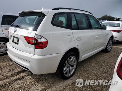 Trzecie zdjęcie samochodu z tyłu: 2006 BMW X3 3.0I VIN:WBXPA93406WG79732 - miniatura