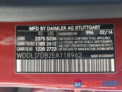 Zdjęcie 12 z 12 samochodu: 2014 MERCEDES-BENZ CLS 550 VIN:WDDLJ7DB2EA118962 - miniatura