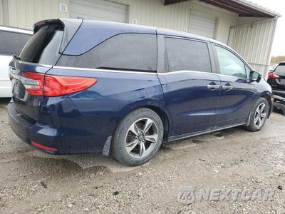 Trzecie zdjęcie samochodu z tyłu: 2019 HONDA ODYSSEY EXL VIN:5FNRL6H67KB513762 - miniatura