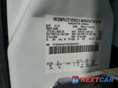 Zdjęcie 12 z 12 samochodu: 2014 FORD F450 SUPER DUTY VIN:1FD0W4GT6EEB47631 - miniatura