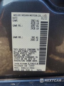 Zdjęcie 12 z 12 samochodu: 2022 NISSAN ALTIMA SR VIN:1N4BL4CVXNN329058 - miniatura