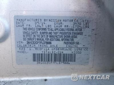 Zdjęcie 12 z 12 samochodu: 2015 NISSAN VERSA NOTE S VIN:3N1CE2CP7FL379886 - miniatura