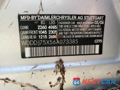 Zdjęcie 13 z 13 samochodu: 2006 MERCEDES-BENZ CLS 500C VIN:WDDDJ75X56A073385 - miniatura