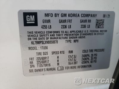 Zdjęcie 12 z 12 samochodu: 2022 CHEVROLET TRAILBLAZER LT VIN:KL79MPSLXNB058878 - miniatura