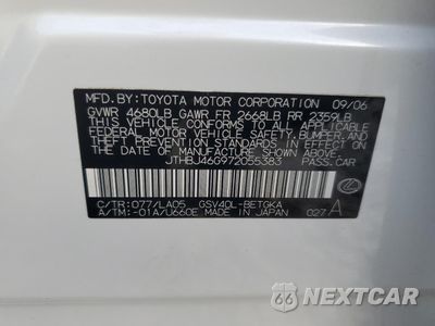 Zdjęcie 12 z 12 samochodu: 2007 LEXUS ES 350 VIN:JTHBJ46G972055383 - miniatura