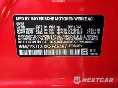 Zdjęcie 13 z 13 samochodu: 2019 MINI COOPER COUNTRYMAN VIN:WMZYS7C5XK3F46497 - miniatura
