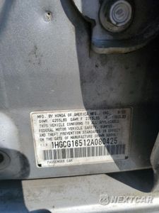 Zdjęcie 13 z 13 samochodu: 2002 HONDA ACCORD EX VIN:1HGCG16512A080425 - miniatura