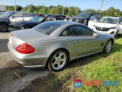 Trzecie zdjęcie samochodu z tyłu: 2004 MERCEDES-BENZ SL 500 VIN:WDBSK75F44F069123 - miniatura