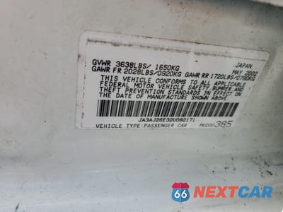 Zdjęcie 12 z 12 samochodu: 2002 MITSUBISHI LANCER ES VIN:JA3AJ26E32U082171 - miniatura