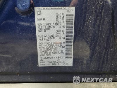 Zdjęcie 13 z 13 samochodu: 2017 NISSAN ROGUE SV VIN:5N1AT2MV0HC778611 - miniatura