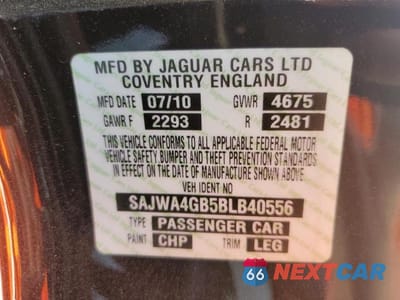 Zdjęcie 13 z 13 samochodu: 2011 JAGUAR XK VIN:SAJWA4GB5BLB40556 - miniatura