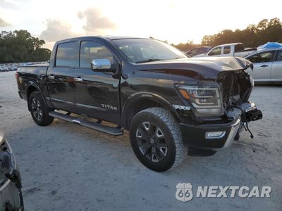 Czwarte zdjęcie samochodu z boku: 2021 NISSAN TITAN SV VIN:1N6AA1ED4MN500896 - miniatura