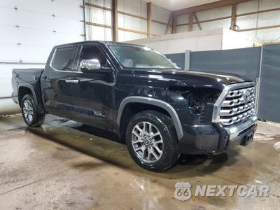 Czwarte zdjęcie samochodu z boku: 2023 TOYOTA TUNDRA CREWMAX PLATINUM VIN:5TFMA5AB3PX025519 - miniatura