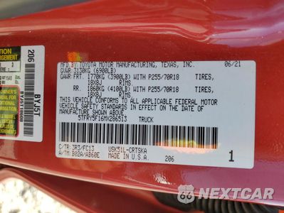 Zdjęcie 14 z 14 samochodu: 2021 TOYOTA TUNDRA DOUBLE CAB SR VIN:5TFRY5F16MX286513 - miniatura