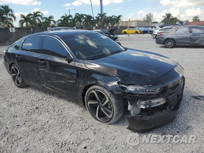 Czwarte zdjęcie samochodu z boku: 2019 HONDA ACCORD SPORT VIN:1HGCV1F3XKA085269 - miniatura