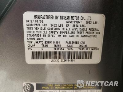 Zdjęcie 13 z 13 samochodu: 2006 INFINITI M35 BASE VIN:JNKAY01EX6M114191 - miniatura