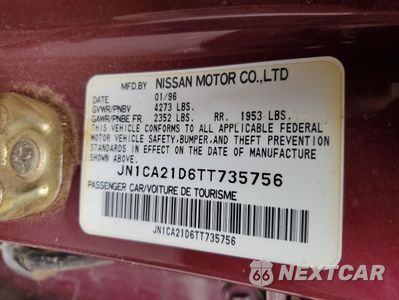 Zdjęcie 12 z 12 samochodu: 1996 NISSAN MAXIMA GLE VIN:JN1CA21D6TT735756 - miniatura