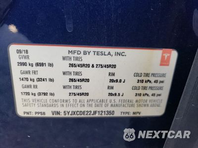 Zdjęcie 13 z 13 samochodu: 2018 TESLA MODEL X VIN:5YJXCDE22JF121350 - miniatura