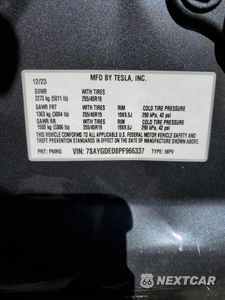 Zdjęcie 15 z 15 samochodu: 2023 TESLA MODEL Y VIN:7SAYGDED8PF966337 - miniatura