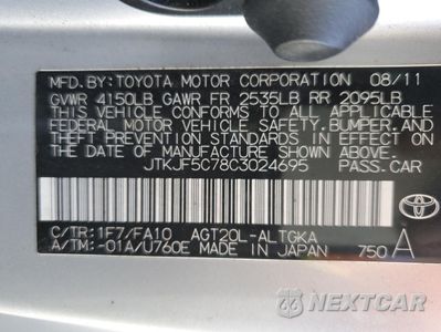 Zdjęcie 15 z 15 samochodu: 2012 TOYOTA SCION TC VIN:JTKJF5C78C3024695 - miniatura