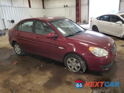 Czwarte zdjęcie samochodu z boku: 2007 HYUNDAI ACCENT GLS VIN:KMHCN46C17U117625 - miniatura
