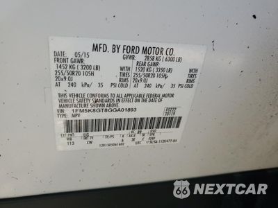 Zdjęcie 13 z 13 samochodu: 2016 FORD EXPLORER SPORT VIN:1FM5K8GT8GGA01893 - miniatura