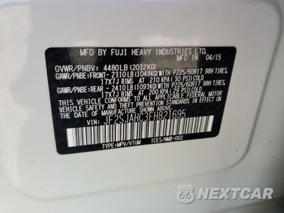 Zdjęcie 16 z 16 samochodu: 2015 SUBARU FORESTER 2.5I LIMITED VIN:JF2SJAHC3FH821695 - miniatura