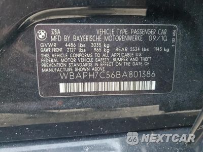 Zdjęcie 13 z 13 samochodu: 2011 BMW 328 I VIN:WBAPH7C56BA801386 - miniatura