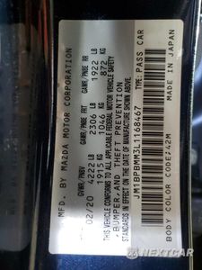 Zdjęcie 12 z 12 samochodu: 2020 MAZDA 3 PREFERRED VIN:JM1BPBMM3L1168467 - miniatura