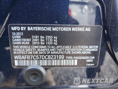 Zdjęcie 13 z 13 samochodu: 2013 BMW 535 I VIN:WBAFR7C57DC823199 - miniatura